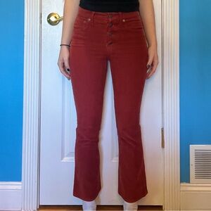 Madewell. Cali Demi-Boot Jeans. Corduroy. Size 24.